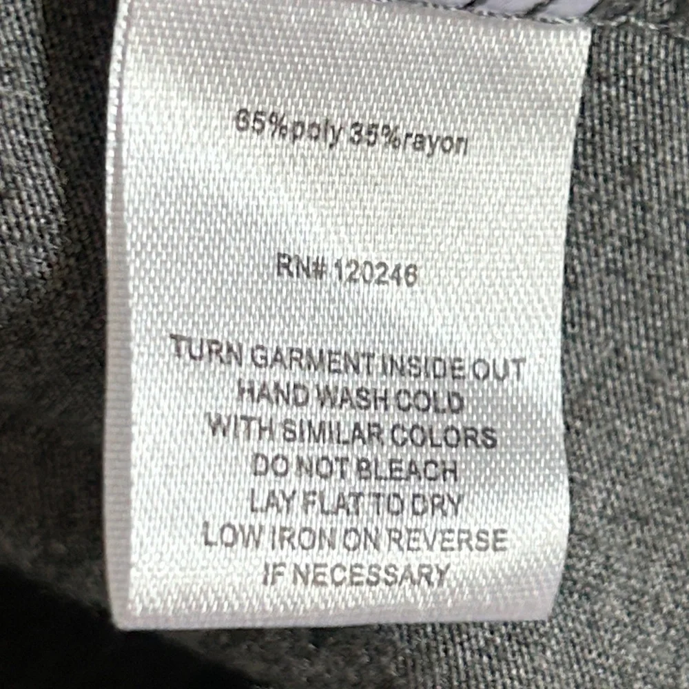 Wallflower Studded Long Sleeve Top Gray Silver M Casual Pullover Glam